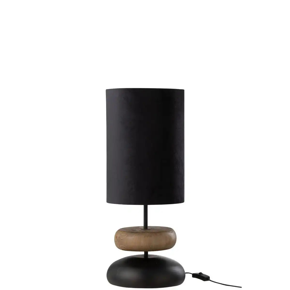 J-Line Lampe Jade Eisen/Kiefer Schwarz/Natur - HomeDesign Knaus