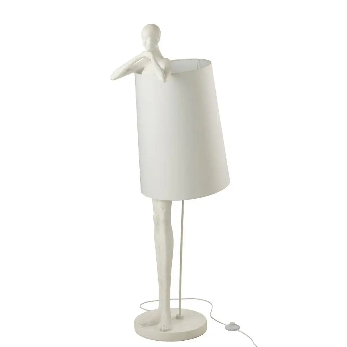 J-Line Lampe Man – Polyresin – Weiß - HomeDesign Knaus
