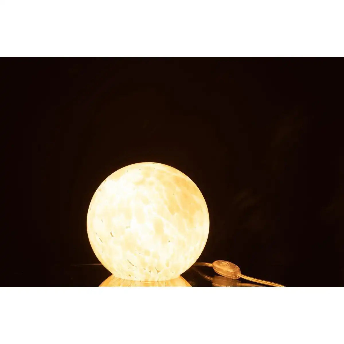 J-Line Lampe Melissa Round - Glas - Beige - klein - HomeDesign Knaus
