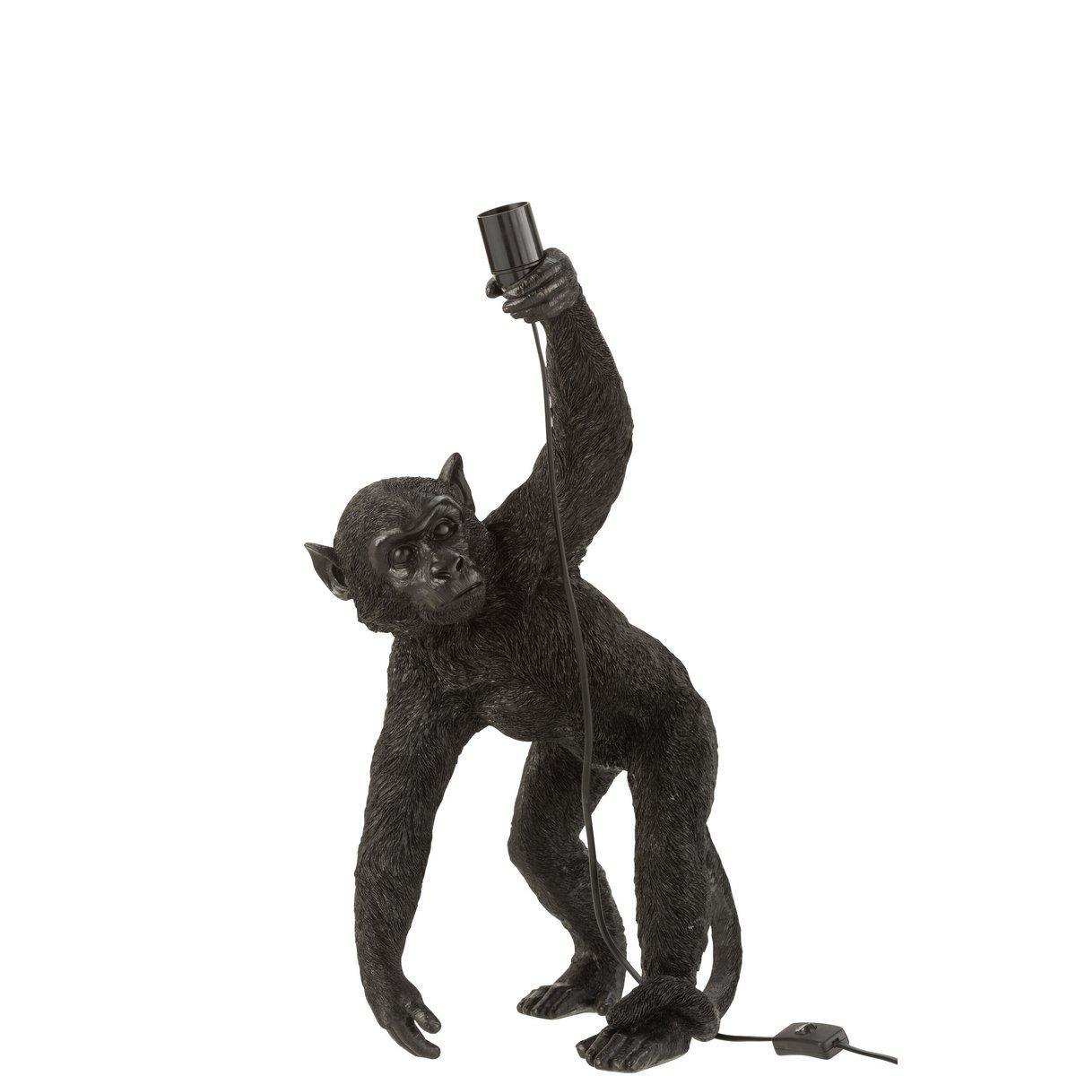 J-Line Lampe Monkey Bending - Polyresin - Schwarz - HomeDesign Knaus
