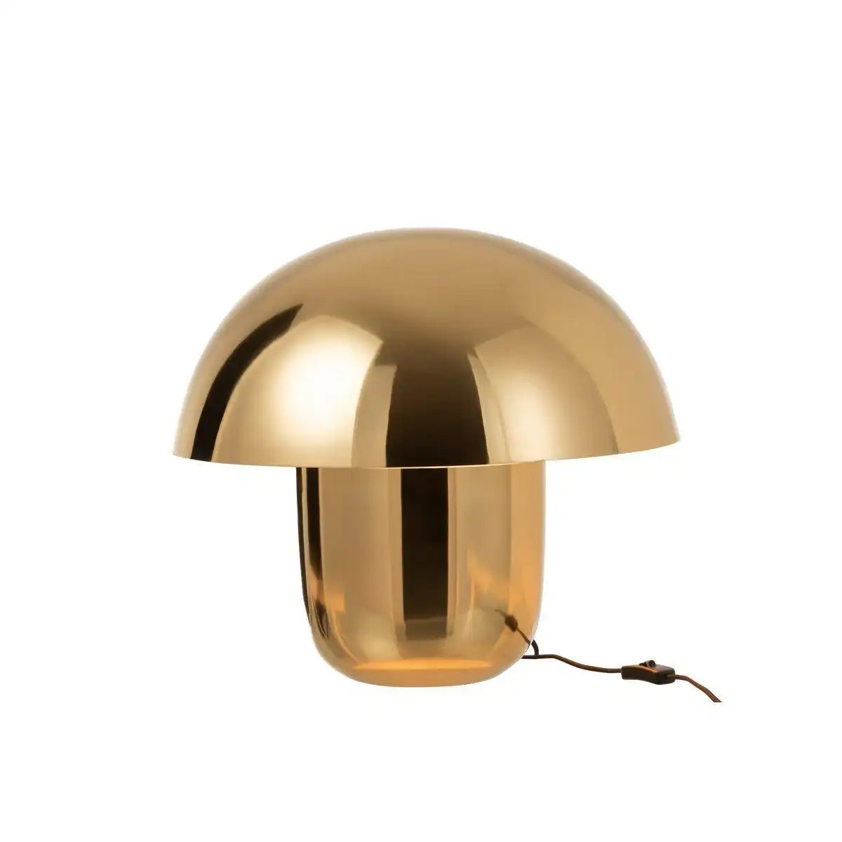 J-Line Lampe Mushroom – Eisen – Gold – groß - HomeDesign Knaus