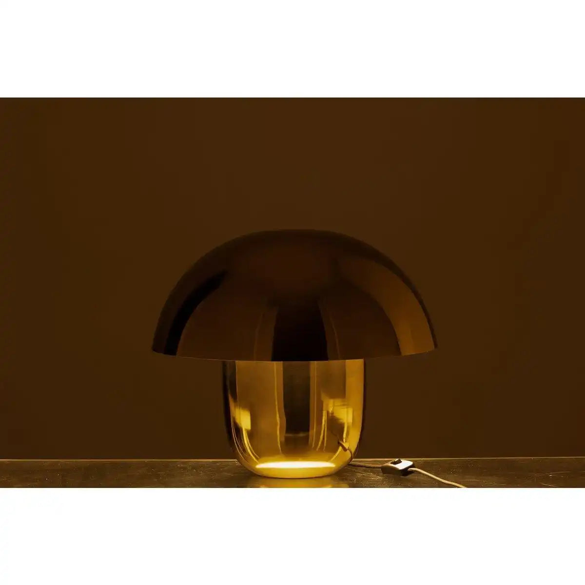 J-Line Lampe Mushroom – Eisen – Gold – klein - HomeDesign Knaus