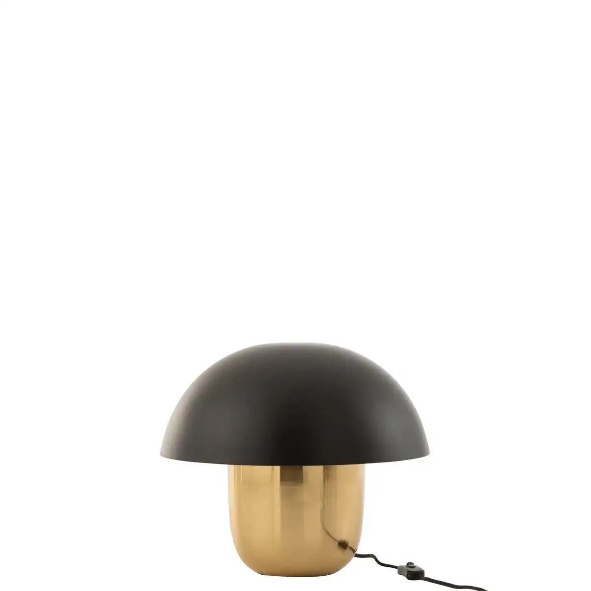 J-Line Lampe Mushroom - Eisen - Schwarz/Gold - klein - HomeDesign Knaus