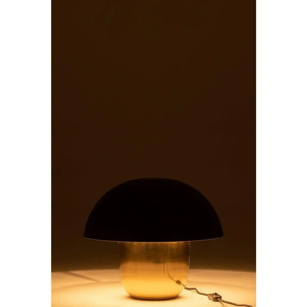 J-Line Lampe Mushroom - Eisen - Schwarz/Gold - klein - HomeDesign Knaus