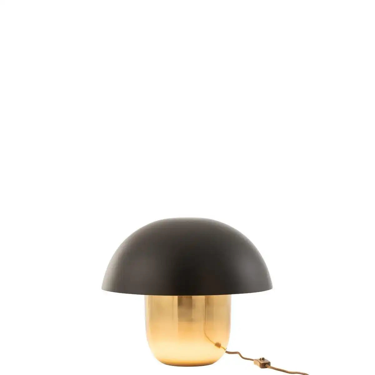 J-Line Lampe Mushroom - Eisen - Schwarz/Gold - klein - HomeDesign Knaus