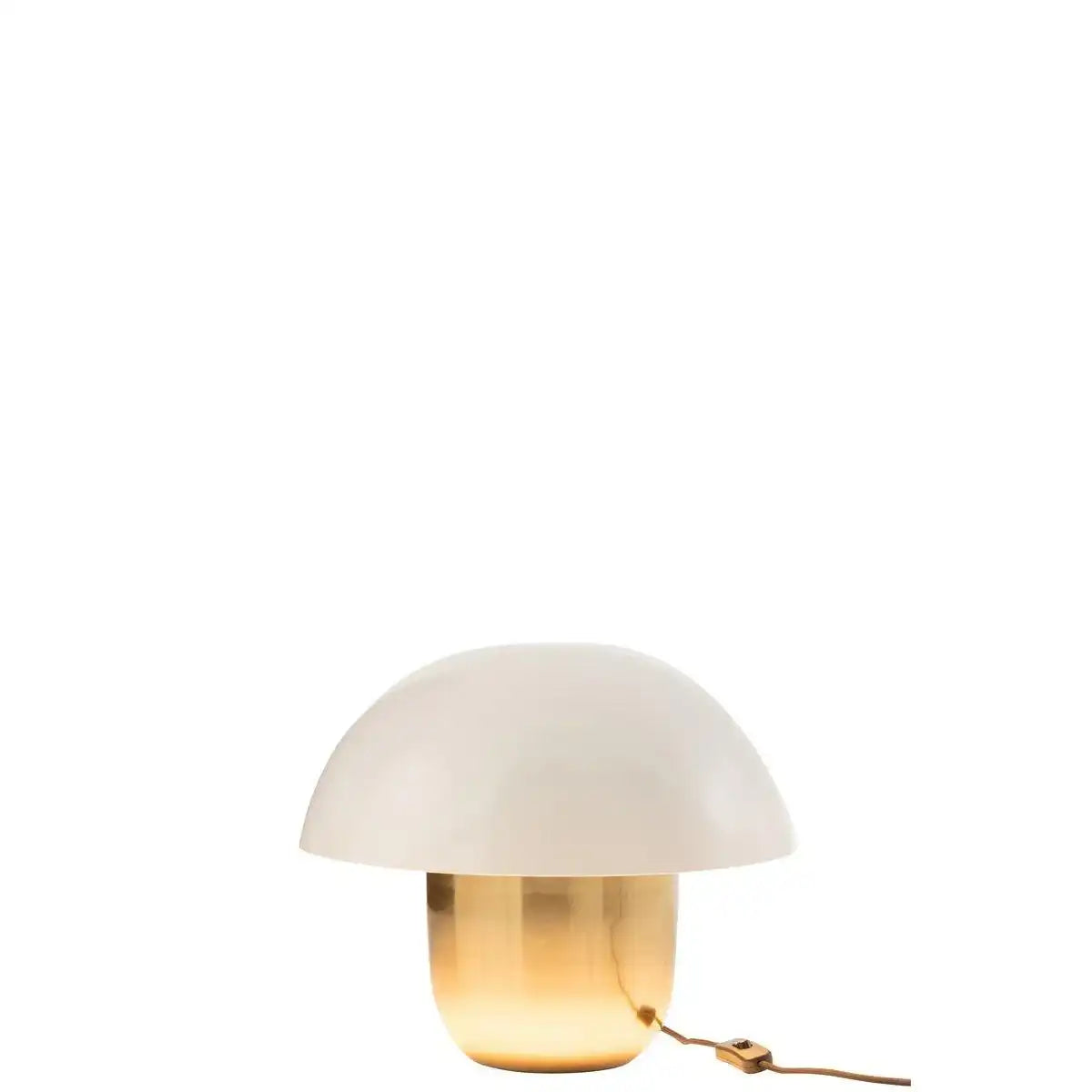 J-Line Lampe Mushroom - Eisen - Weiß/Gold - klein - HomeDesign Knaus