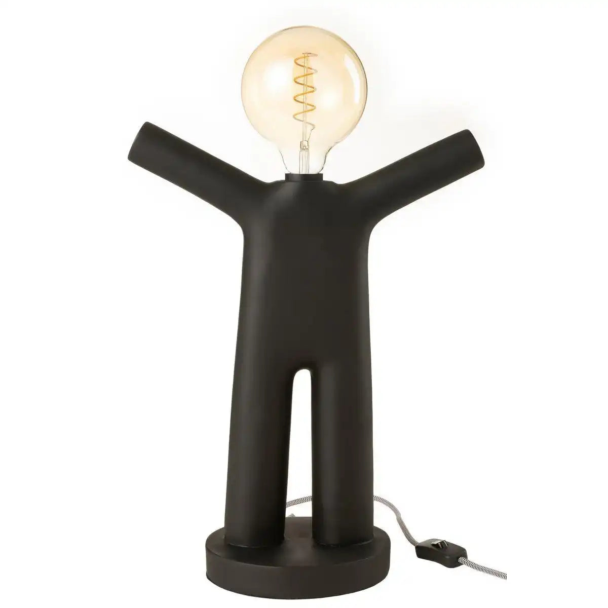 J-Line Lampe P'tit Maurice - Polyresin - Schwarz - HomeDesign Knaus