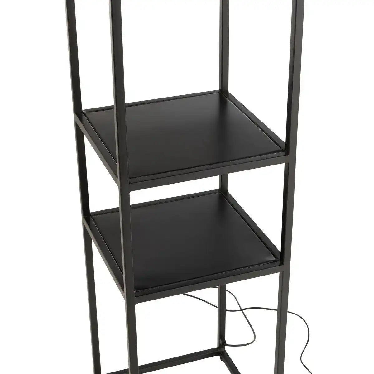 J-Line Lampe Quadratisch Eisen/Jute Natur/Schwarz - HomeDesign Knaus