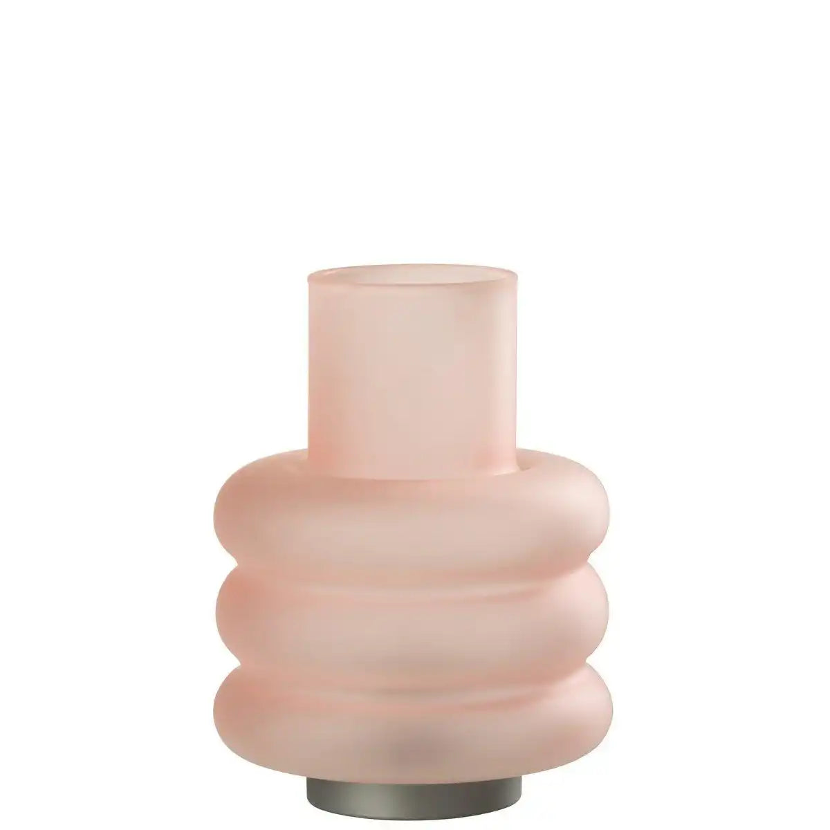 J-Line Lampe Rings - Glas - Rosa - LED - HomeDesign Knaus
