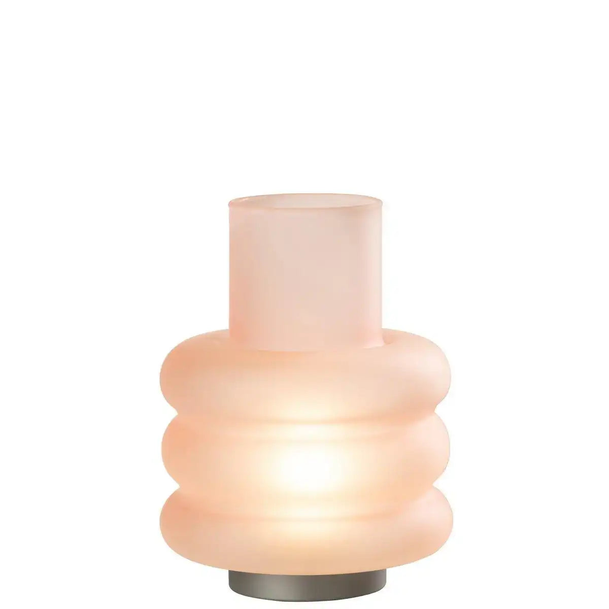 J-Line Lampe Rings - Glas - Rosa - LED - HomeDesign Knaus