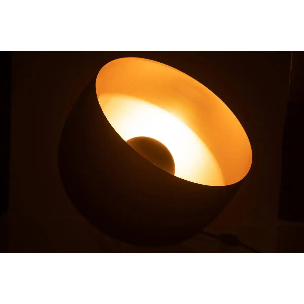 J-Line Lampe Rund - Metall - Schwarz/Gold - Groß - HomeDesign Knaus