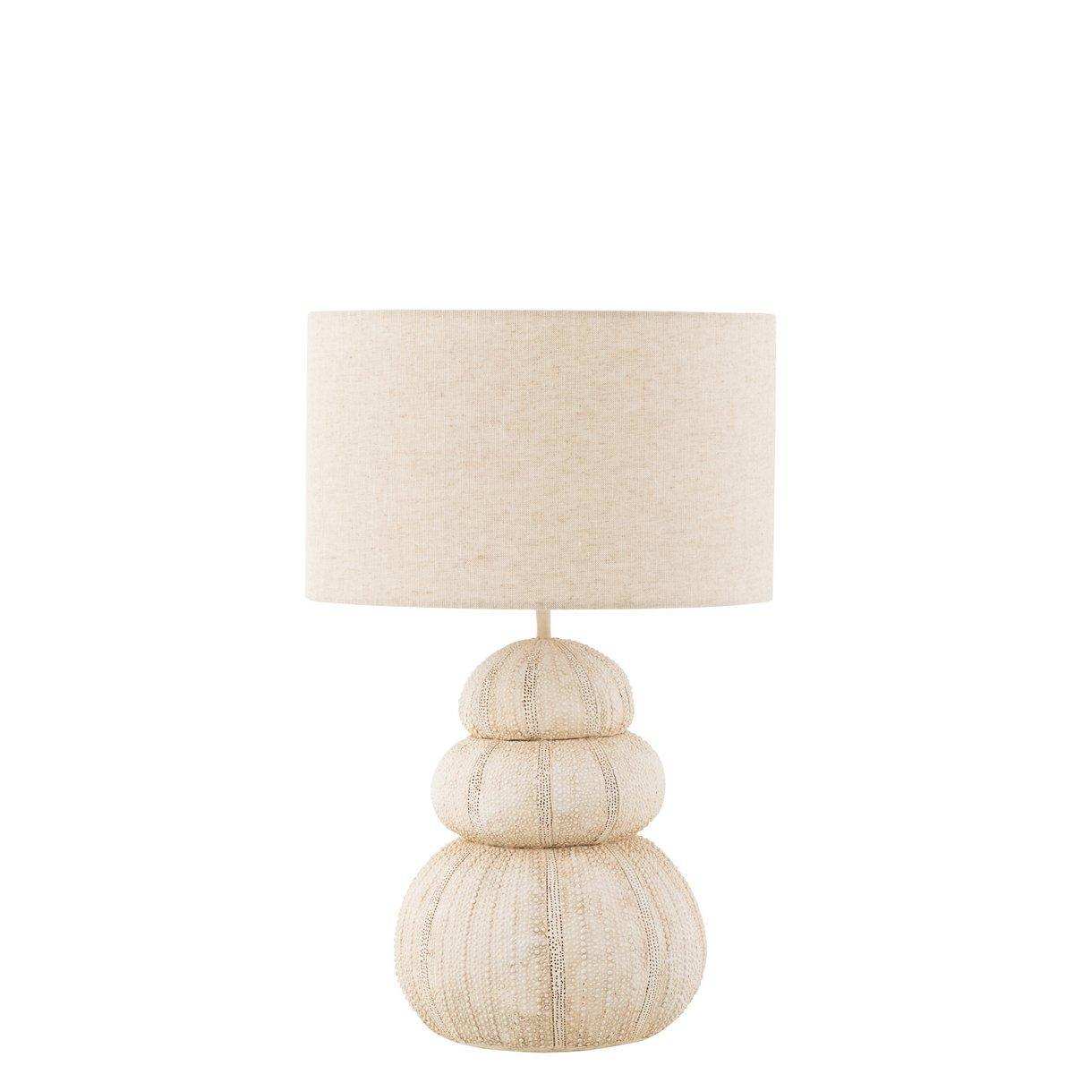 J-Line Lampe Sea Urchin - Polyersin - Beige - HomeDesign Knaus