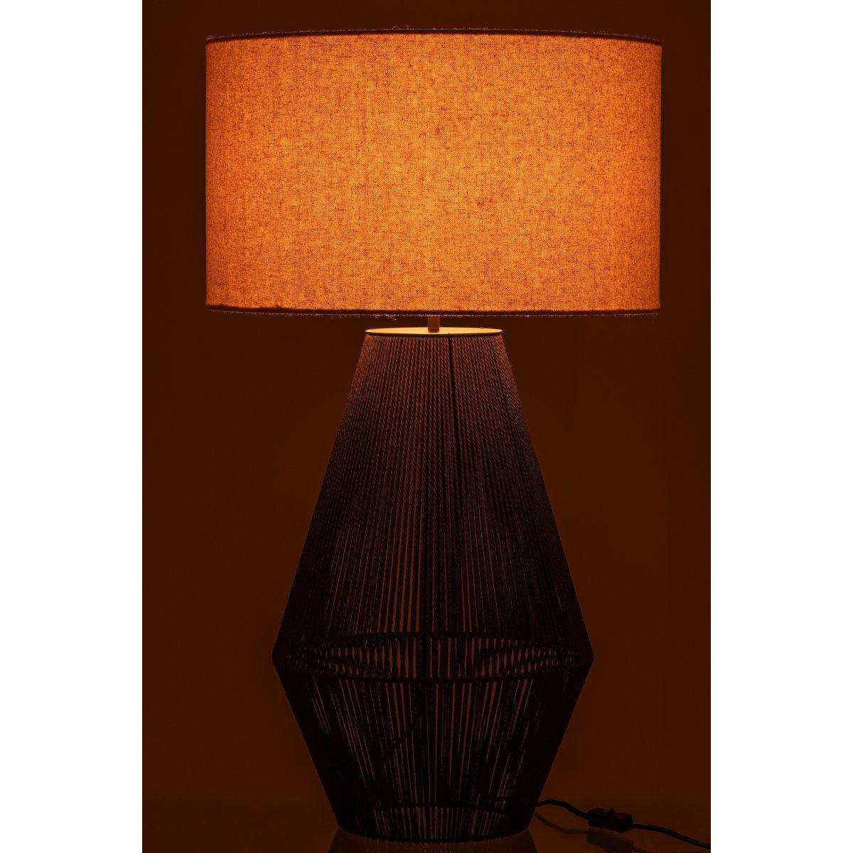 J-Line Lampe Striing Metall/Papier Schwarz - HomeDesign Knaus