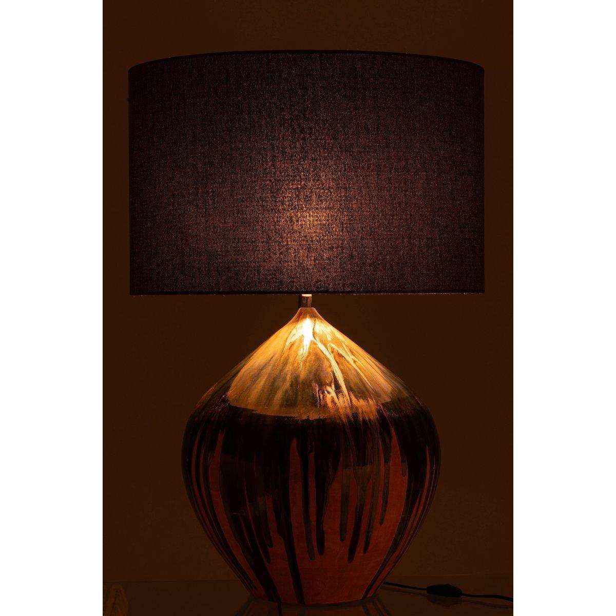 J-Line Lampenfarbe Streifen Keramikmischung - HomeDesign Knaus