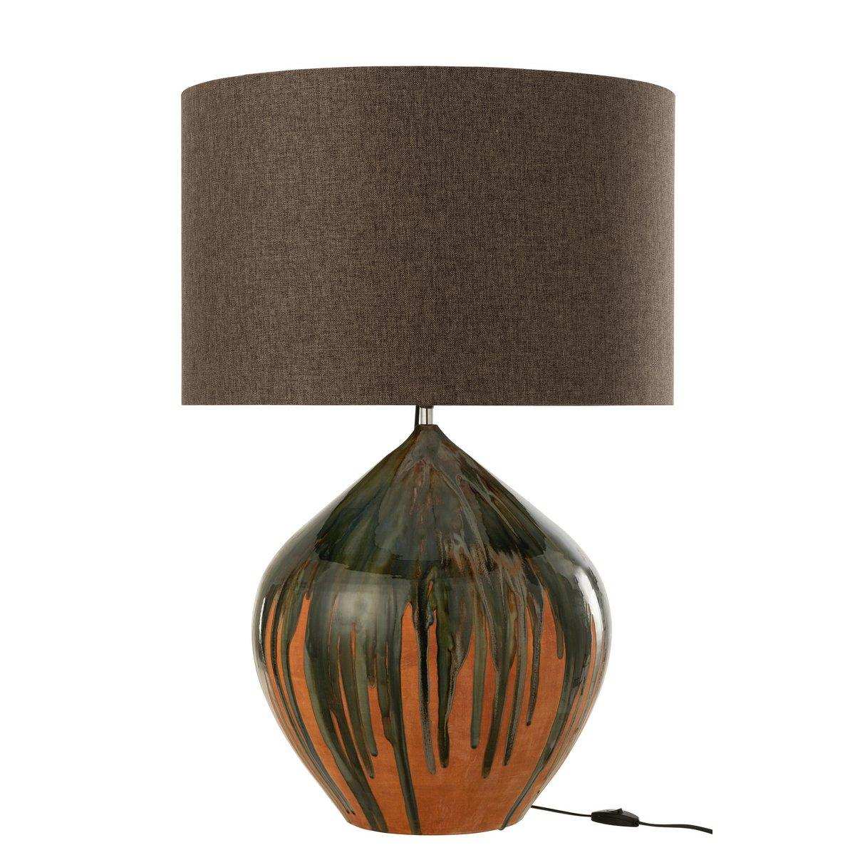 J-Line Lampenfarbe Streifen Keramikmischung - HomeDesign Knaus
