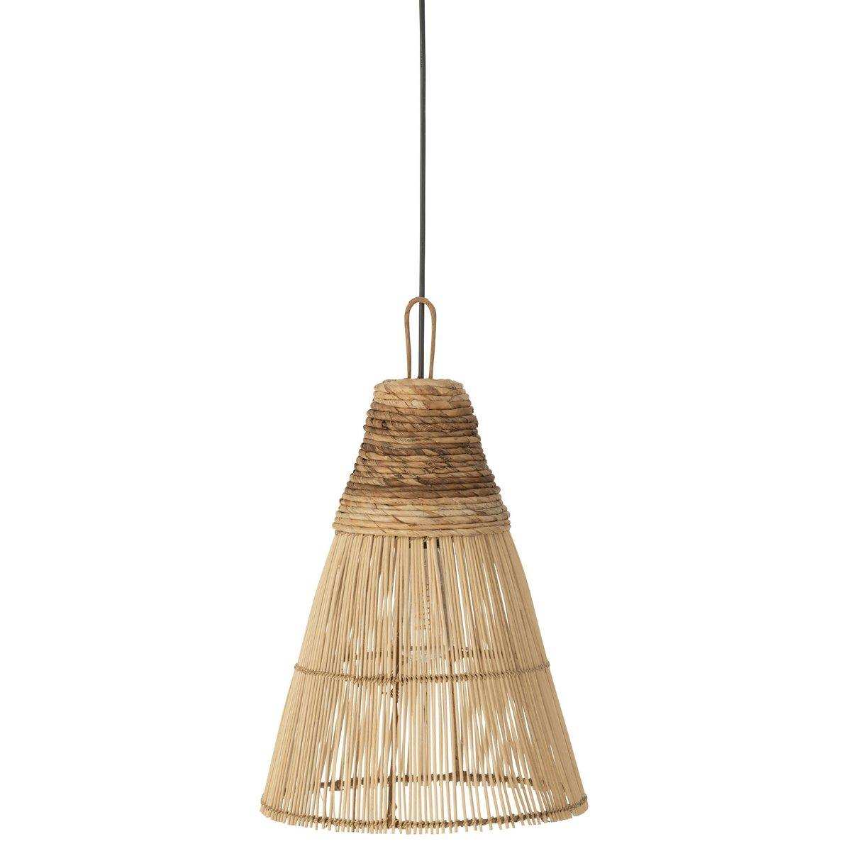 J-Line Lampenschirm Cone – Rattan – Natur - HomeDesign Knaus
