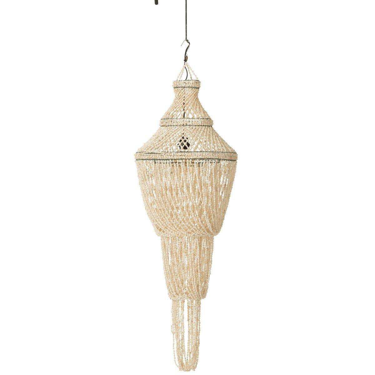 J-Line Lampenschirm Diasy – Stein/Muscheln – Natur - HomeDesign Knaus