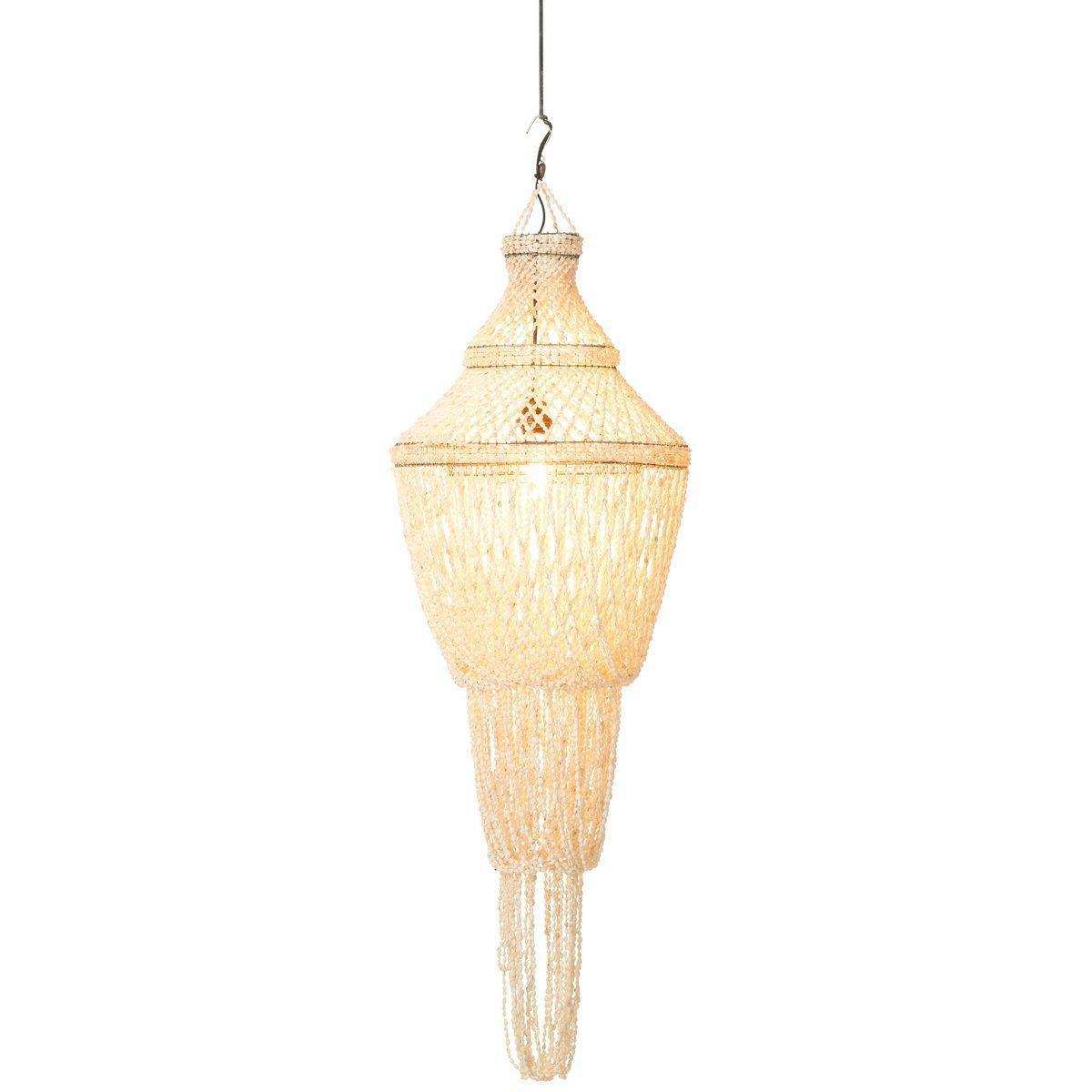 J-Line Lampenschirm Diasy – Stein/Muscheln – Natur - HomeDesign Knaus