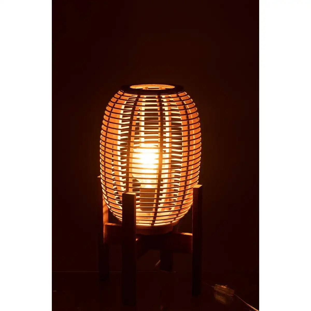 J-Line Lampenständer Noa – Holz – Natur – klein - HomeDesign Knaus