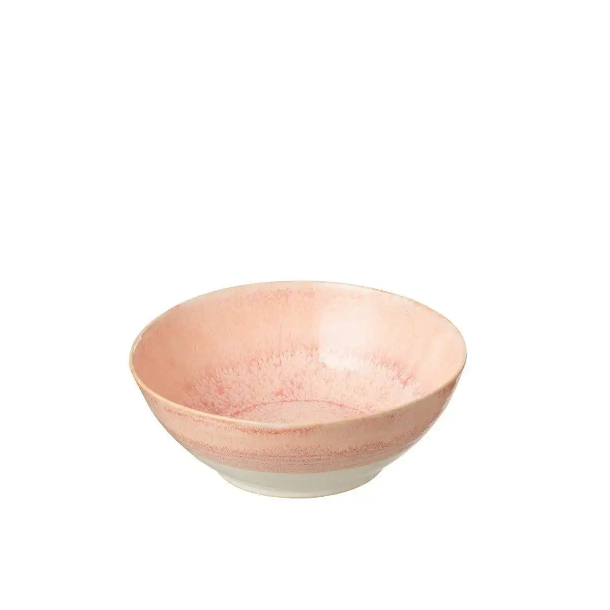 J-Line Lara Schüssel – Porzellan – Lachs – groß – - HomeDesign Knaus