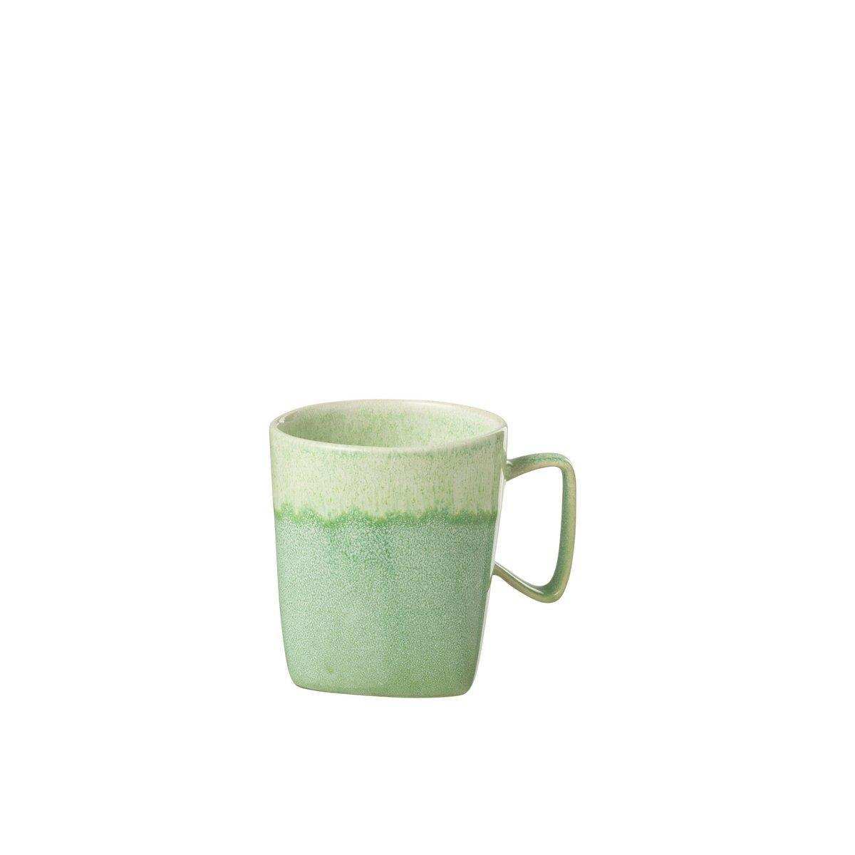 J-Line Lara Tasse - Porzellan - Grün - - HomeDesign Knaus