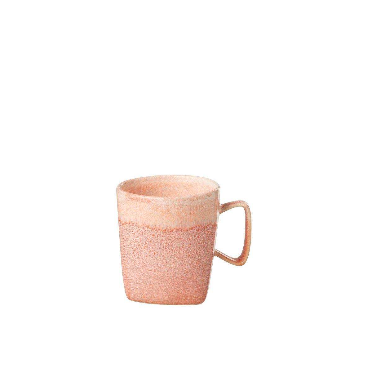 J-Line Lara Tasse - Porzellan - Lachs - 12 Stück - HomeDesign Knaus