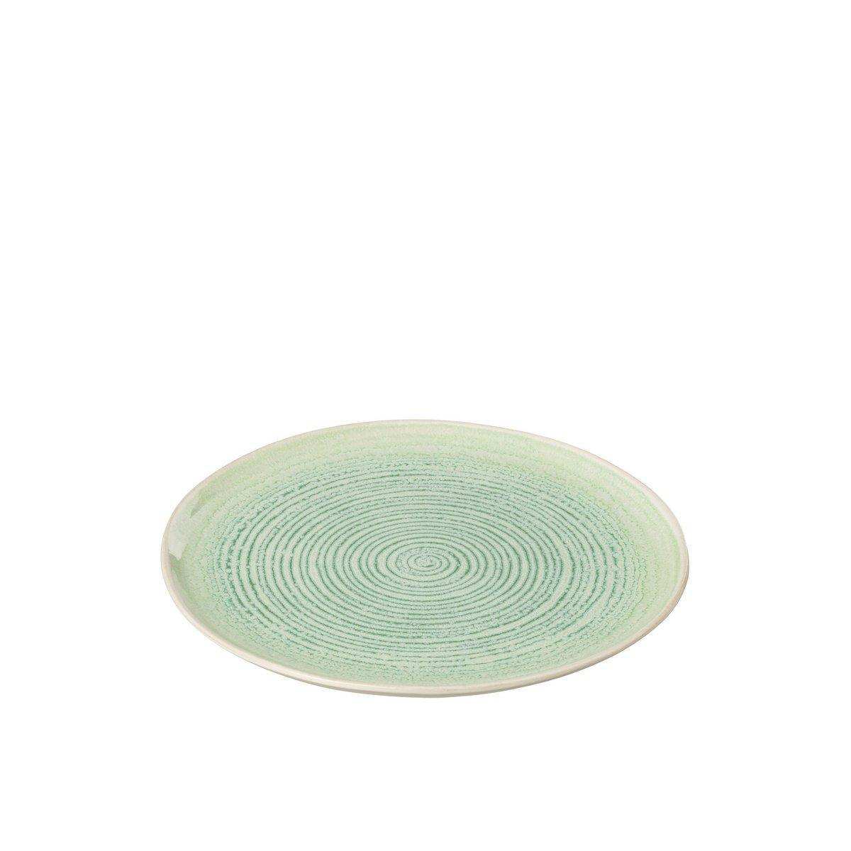 J-Line Lara Teller – Porzellan – Grün – klein – - HomeDesign Knaus