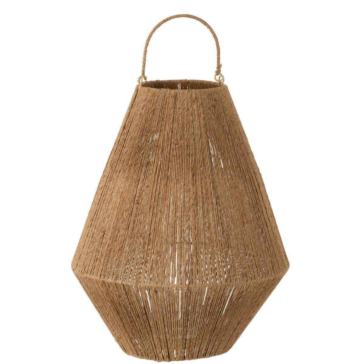 J-Line Laterne Dantya - Jute - Natur - HomeDesign Knaus