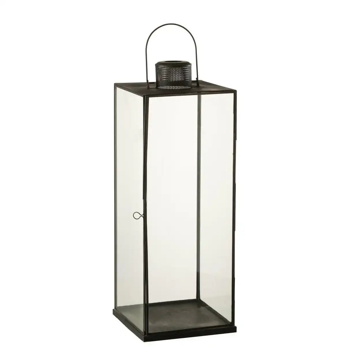 J-Line Laterne High - Glas/Metall - Schwarz - HomeDesign Knaus