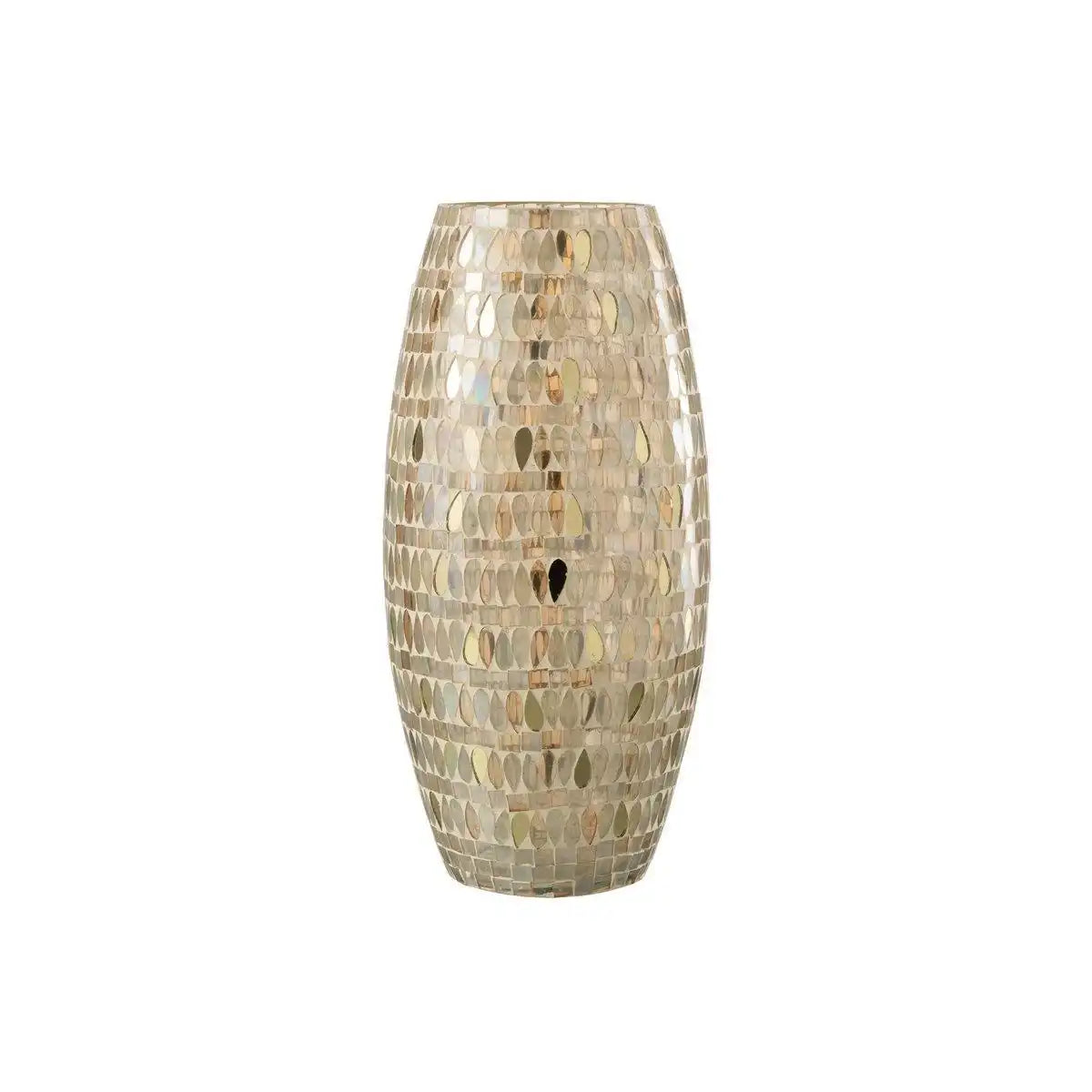 J-Line Laterne Mosaik - Glas - Beige - groß - HomeDesign Knaus