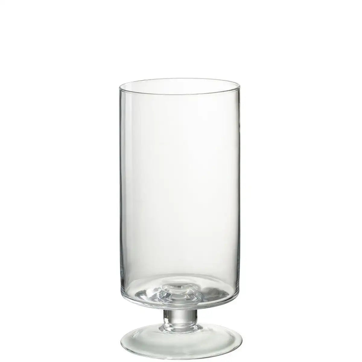 J-Line Laterne On Foot Round - Glas - transparent - groß - HomeDesign Knaus