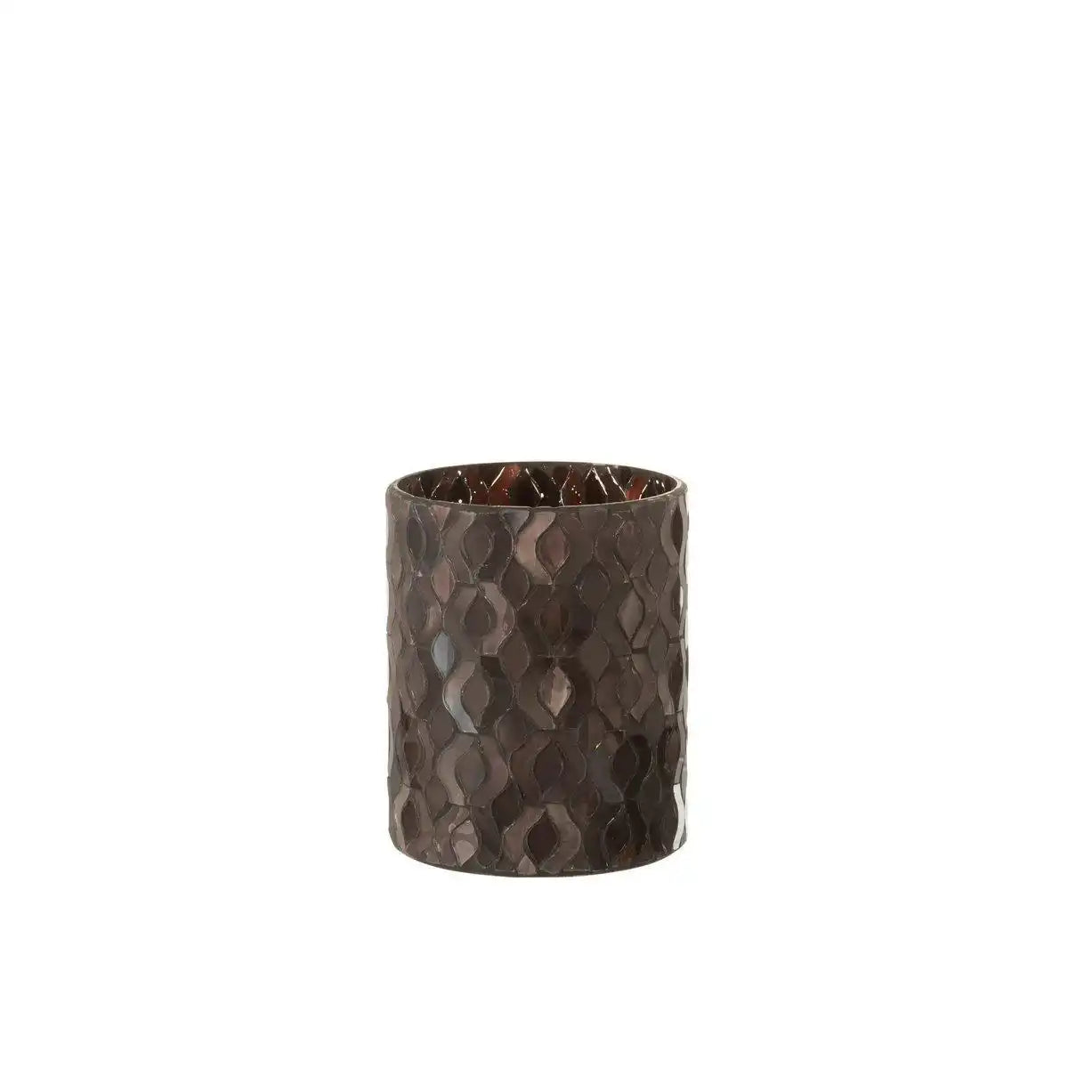 J-Line Laterne Pattern – Glas – Dunkelrosa – klein - HomeDesign Knaus