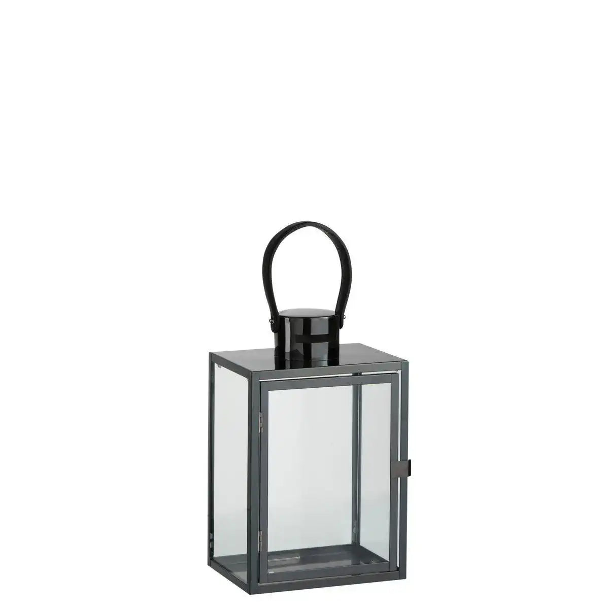 J-Line Laterne Rechteckig - Metall/Glas - Schwarz - HomeDesign Knaus