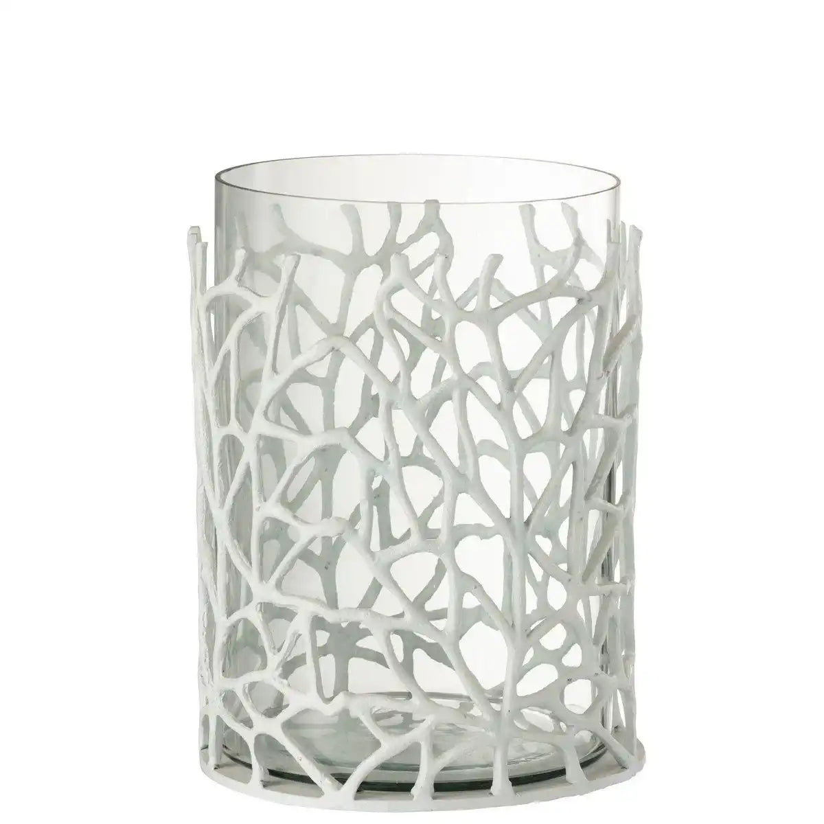 J-Line Laterne Sea - Kerzenhalter - Metall - Weiß - HomeDesign Knaus