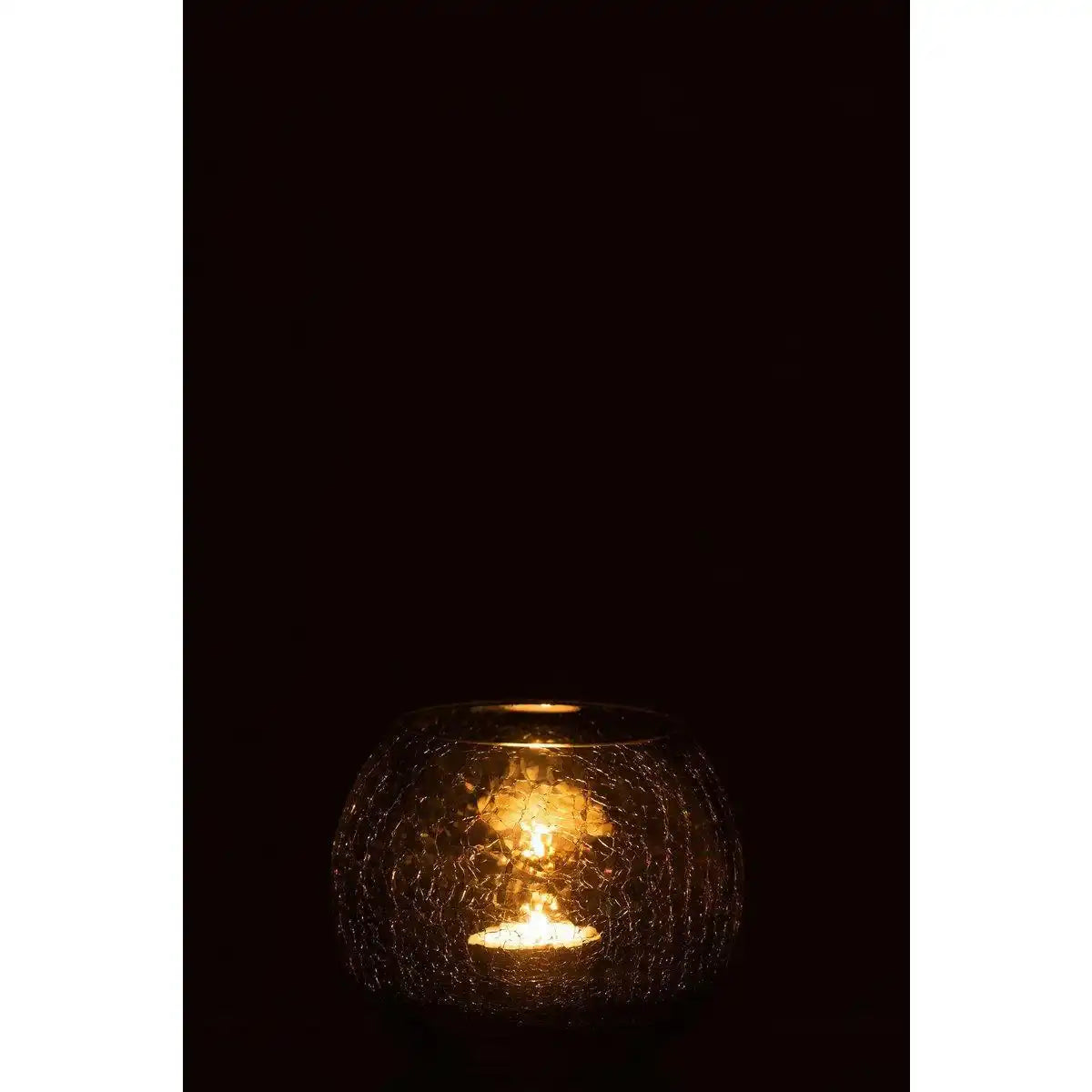 J-Line Laterne Sphere Crackle Pearl Effect - Glas - Grün - klein - HomeDesign Knaus