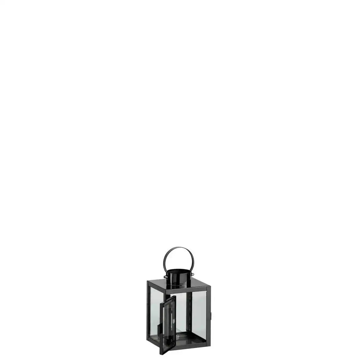 J-Line Laterne Square - Metall/Glas - Schwarz - HomeDesign Knaus
