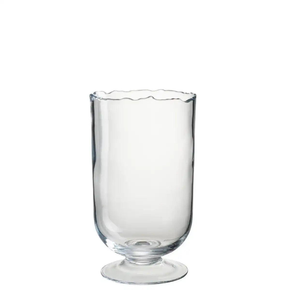 J-Line Laterne unregelmäßiger Rand – Glas – transparent – klein - HomeDesign Knaus