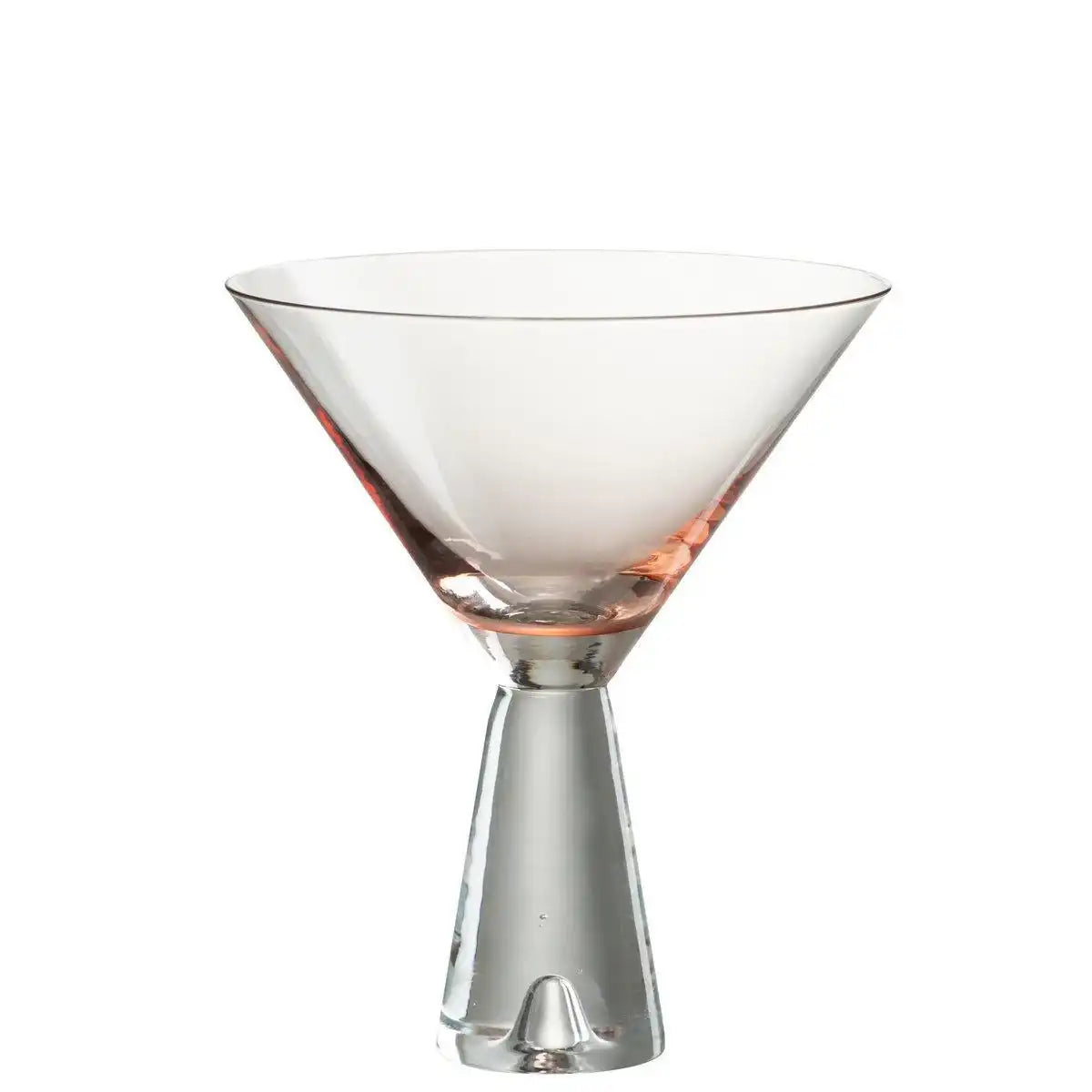 J-Line Lewis Cocktailglas - Glas - transparent/ orange - - HomeDesign Knaus