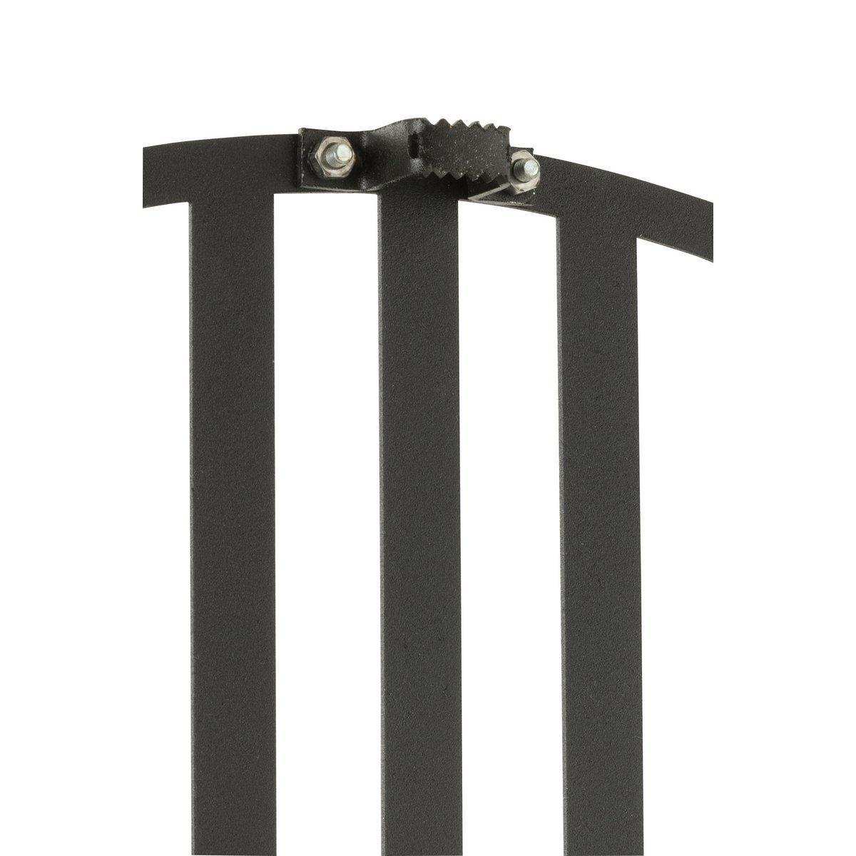 J-Line Lines Uhr – Metall – Schwarz – S – Ø 49 cm - HomeDesign Knaus