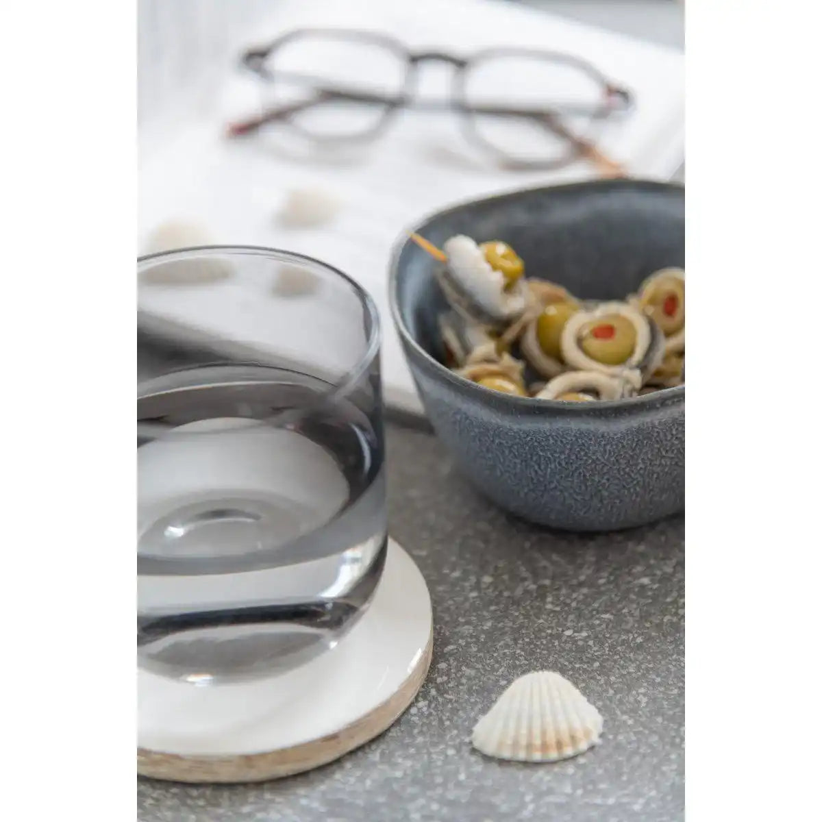 J-Line Louise Schüssel - Keramik - Grau - S - - HomeDesign Knaus