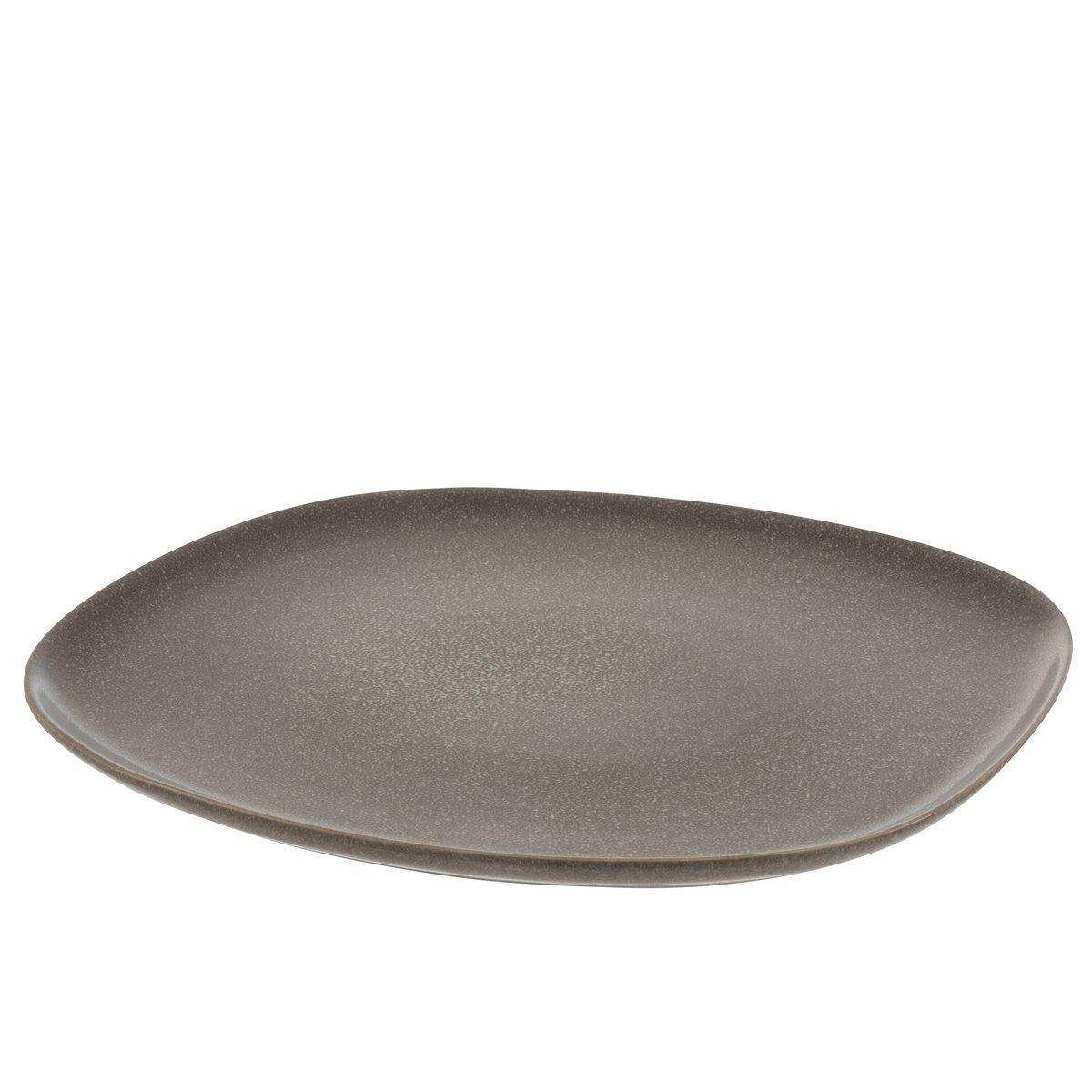 J-Line Louise Teller - Keramik - Braun - L - - HomeDesign Knaus