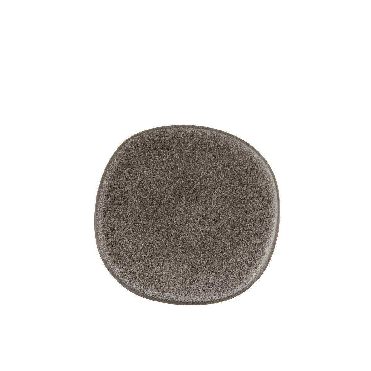 J-Line Louise Teller - Keramik - Braun - M - - HomeDesign Knaus