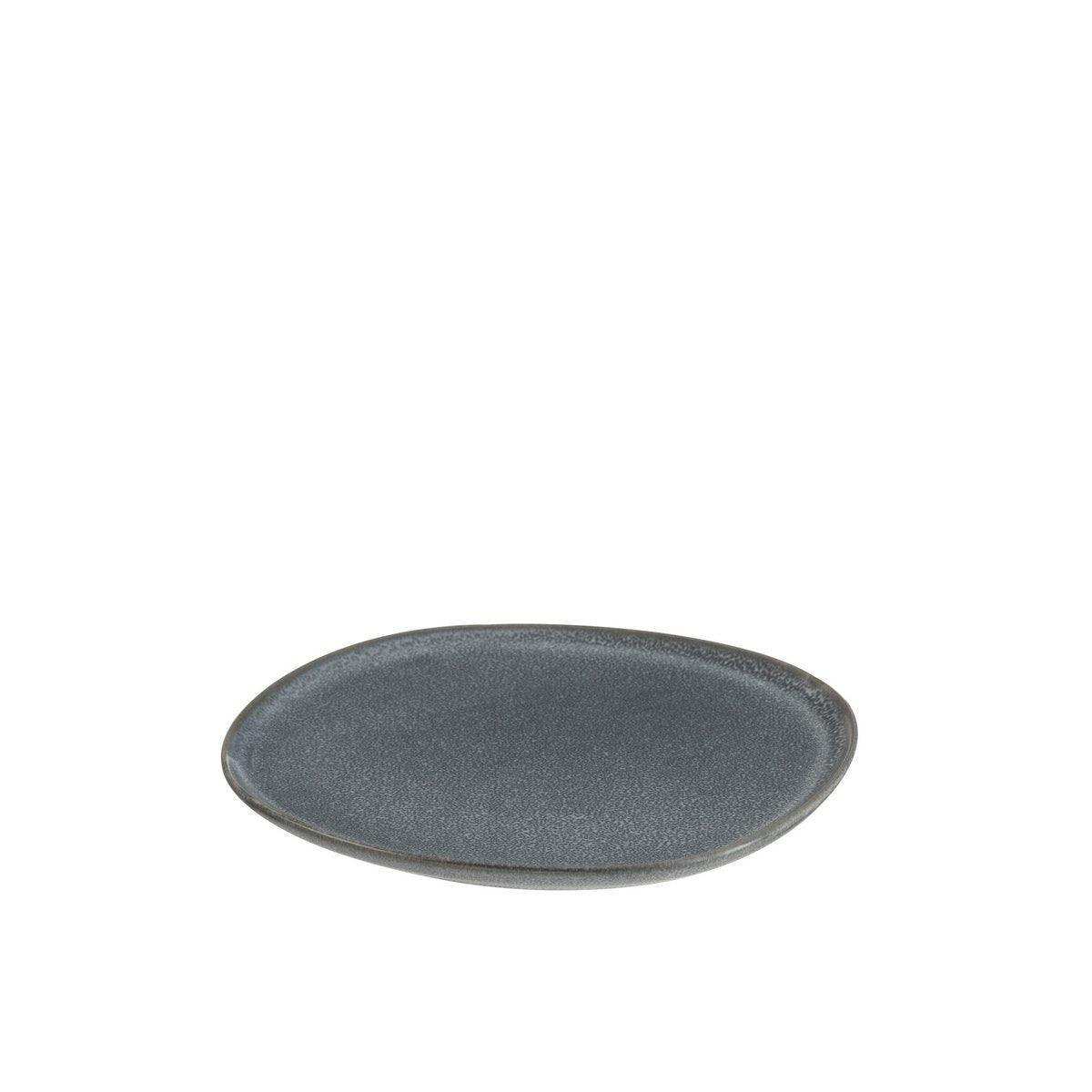 J-Line Louise Teller - Keramik - Grau - M - 6x - HomeDesign Knaus