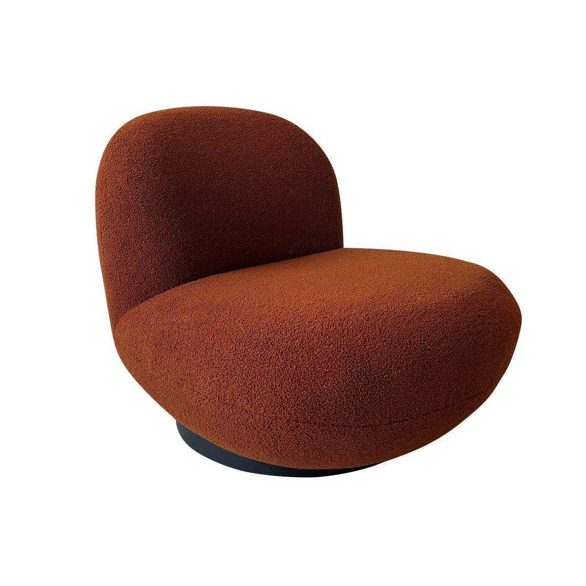 J-Line Lounge Chair Schneepappelholz/Schaum Orange/Schwarz - HomeDesign Knaus