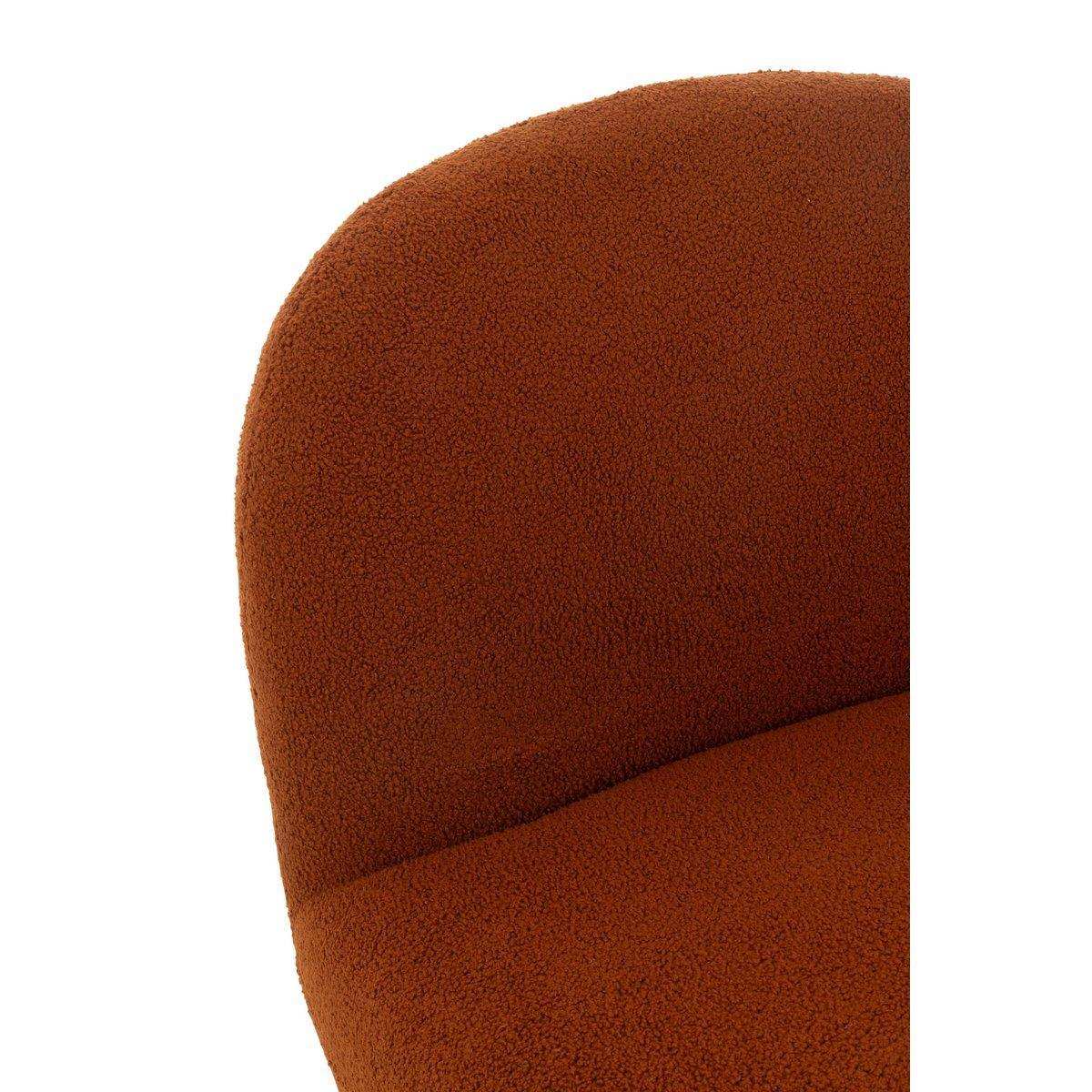 J-Line Lounge Chair Schneepappelholz/Schaum Orange/Schwarz - HomeDesign Knaus