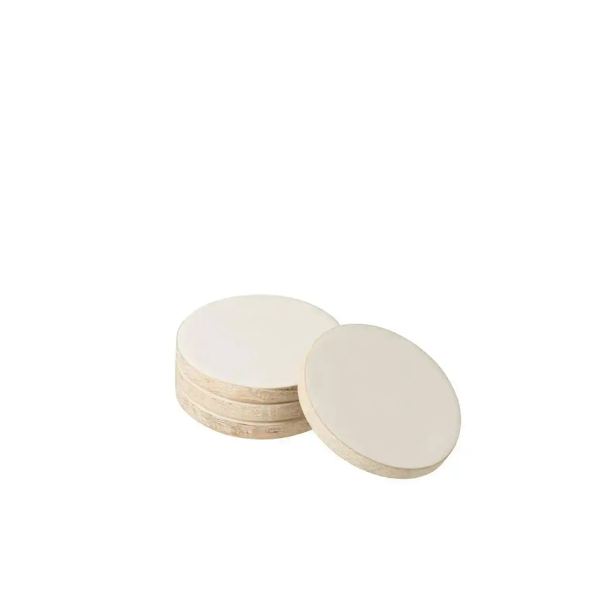 J-Line Mango Untersetzer - Kunststoff - Grau - 4x - HomeDesign Knaus