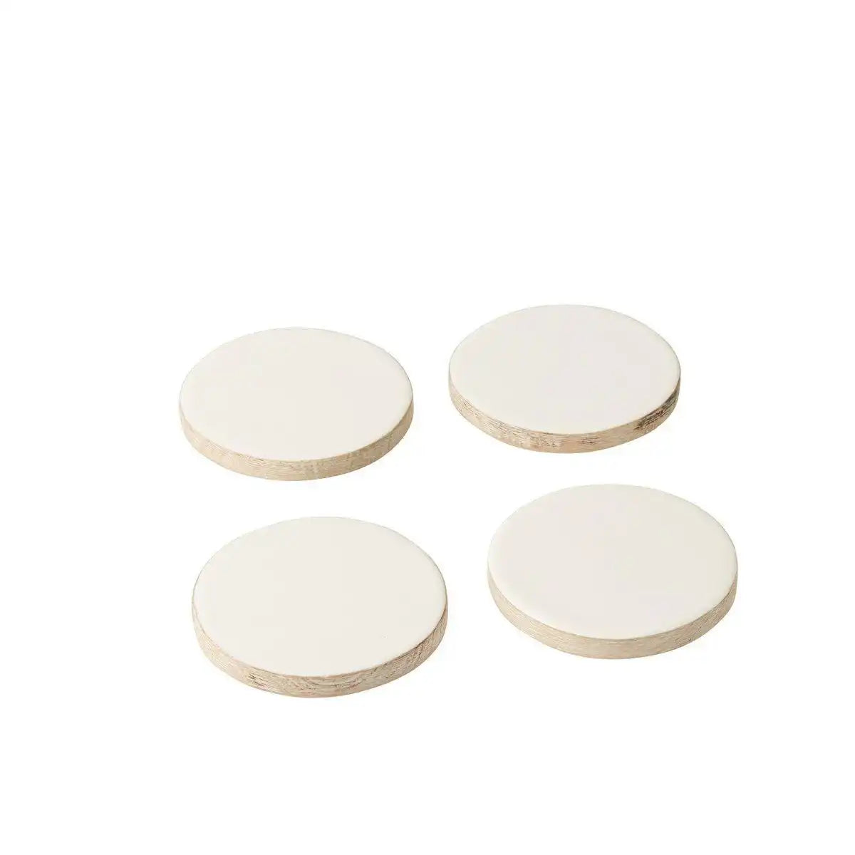 J-Line Mango Untersetzer - Kunststoff - Grau - 4x - HomeDesign Knaus