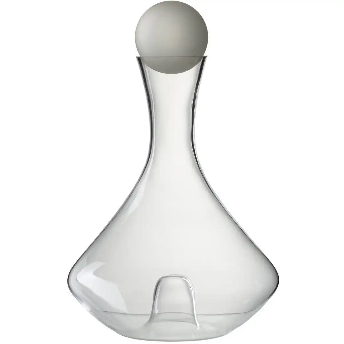 J-Line Modern Gebogen karaf + stop - glas - transparant - HomeDesign Knaus