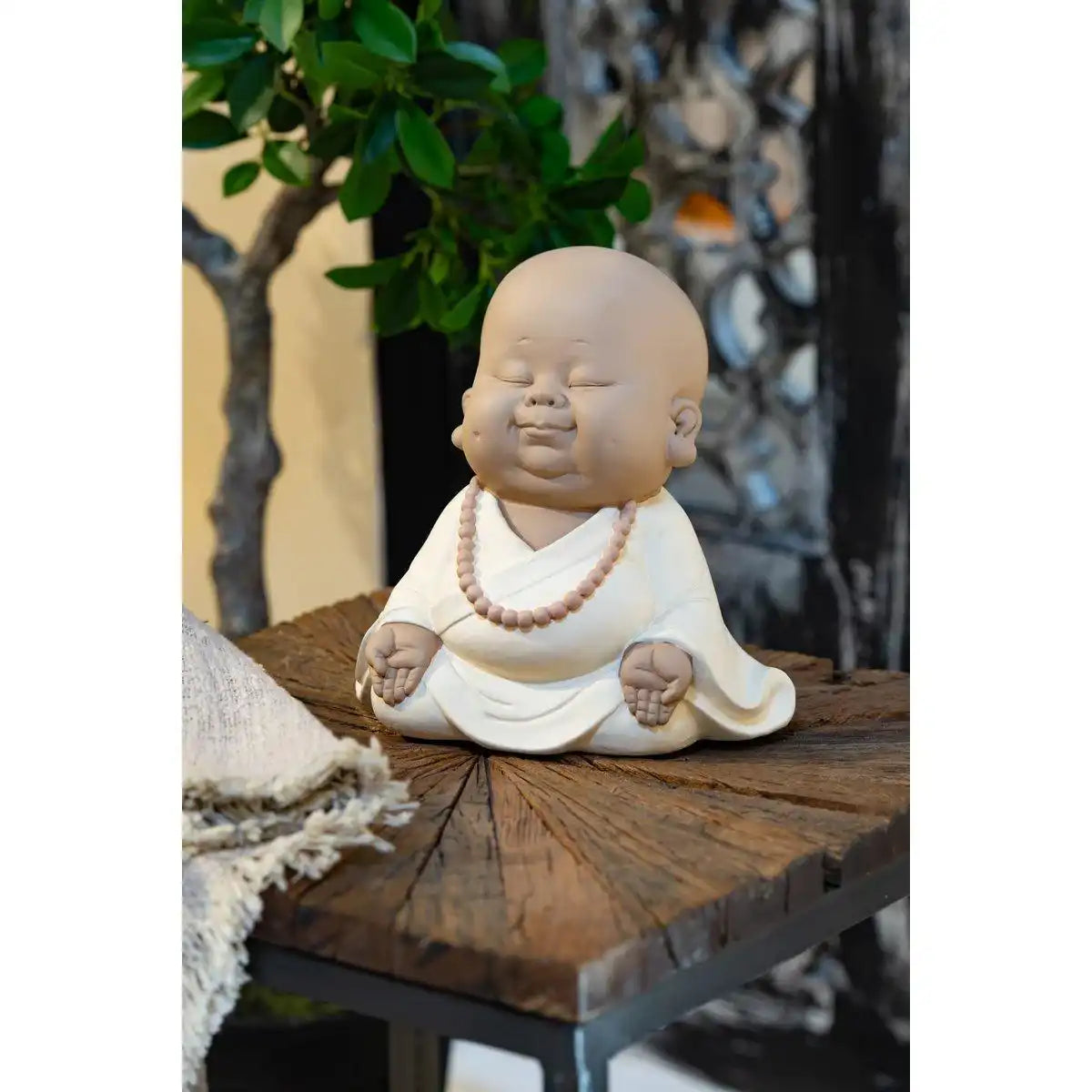 J-Line Monk Zen Poly Beige Klein - HomeDesign Knaus
