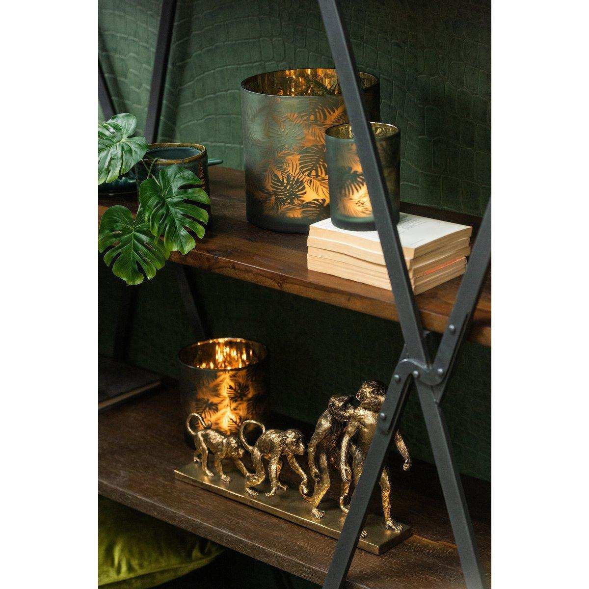 J-Line Monkey Evolution Poly Antikgold - HomeDesign Knaus